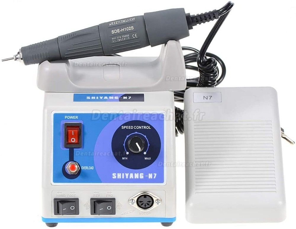 Shiyang N7S S04 Micromoteur 35.000 tr/min et micromotor pièce à main (compatible marathon)